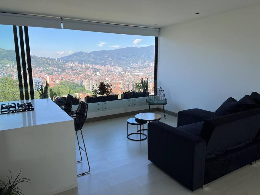 Apartamento De Lujo Con La Mejor Vista De Medellin Lejlighed Eksteriør billede