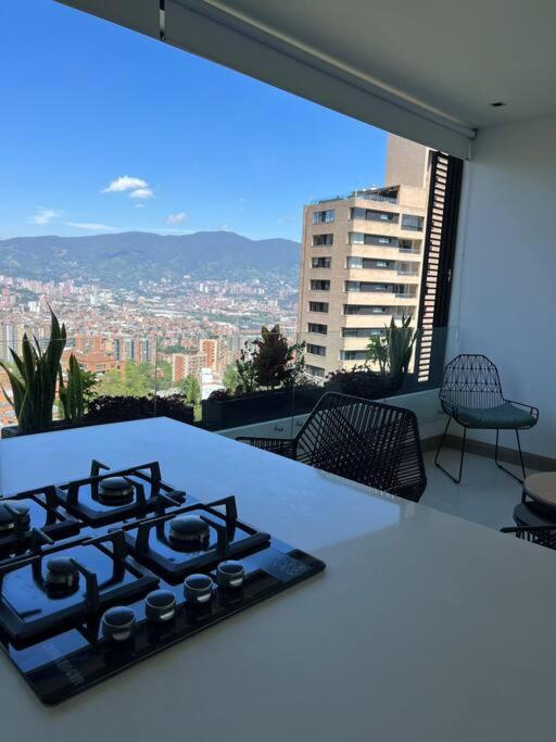 Apartamento De Lujo Con La Mejor Vista De Medellin Lejlighed Eksteriør billede