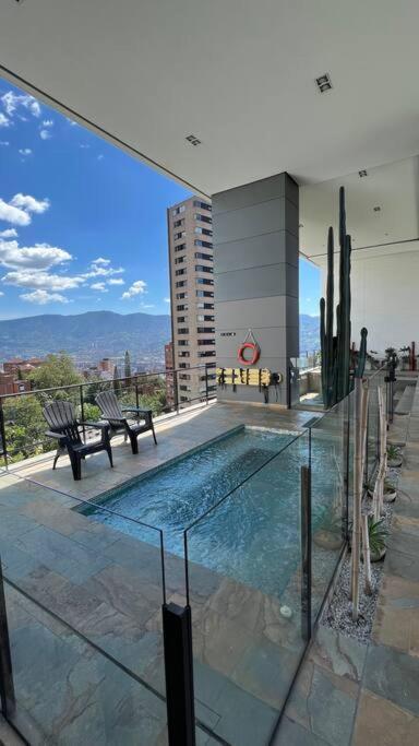 Apartamento De Lujo Con La Mejor Vista De Medellin Lejlighed Eksteriør billede