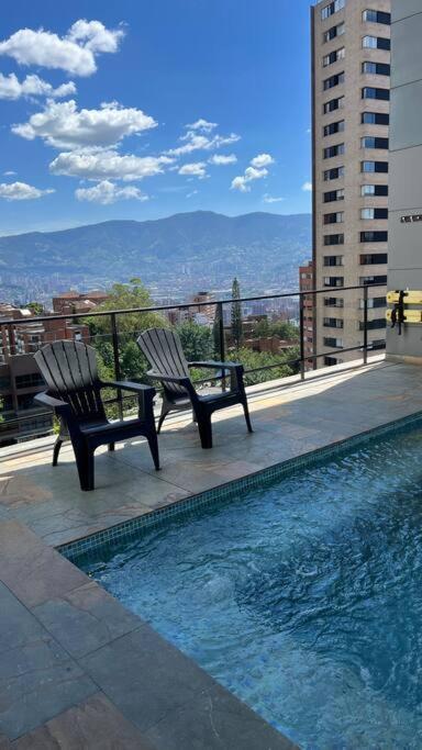 Apartamento De Lujo Con La Mejor Vista De Medellin Lejlighed Eksteriør billede